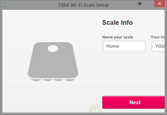 set up fitbit scale wifi