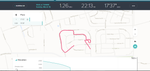 Fitbit's idea of the walk track