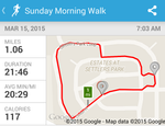 Runkeeper track and data
