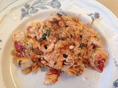 Chicken, Pasta and Spinach.JPG