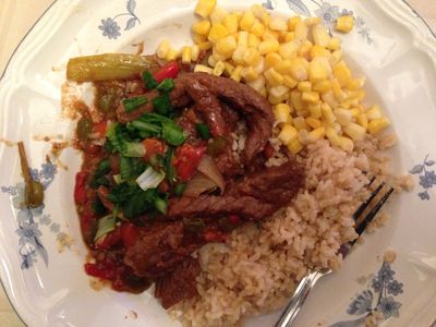 Pork Stir-Fry with Black Beans in Sauce.JPG