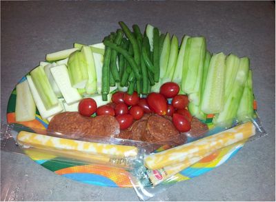 Snack Tray Setup