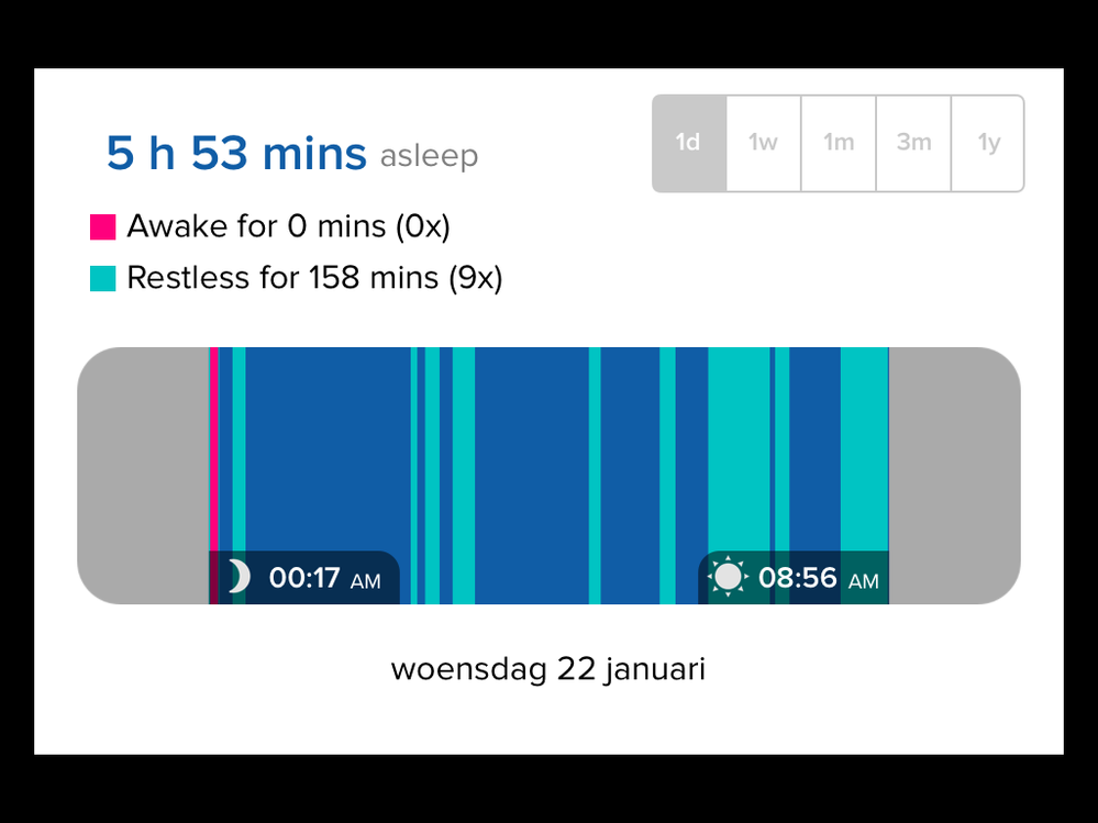 Sleep log iOS app