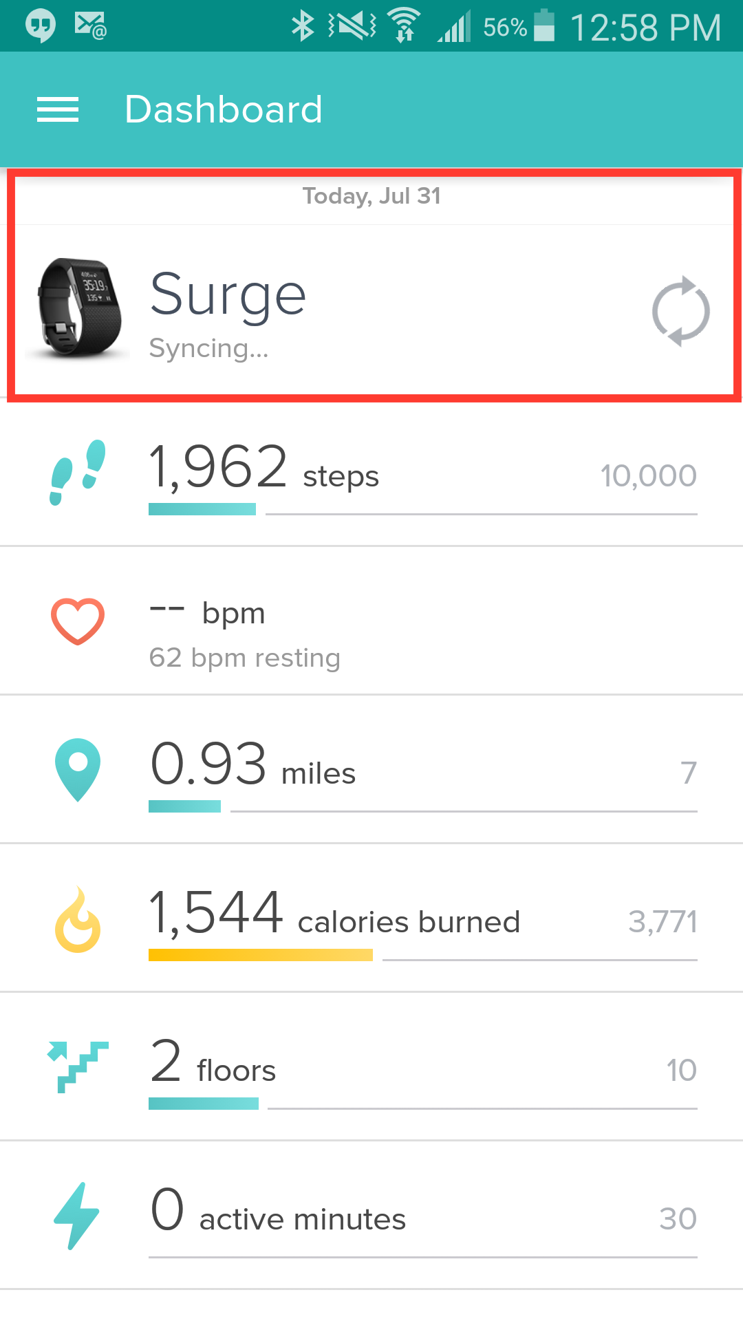 Fitbit alta 2025 text messages