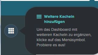 Dashboard-Menüsymbol-Kacheln