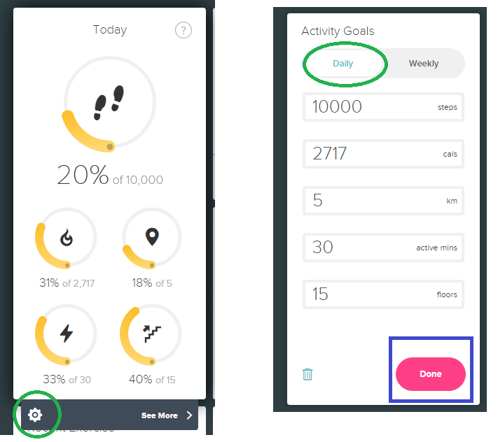 fitbit with dots