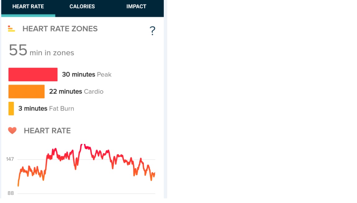 heart rate zone fitbit