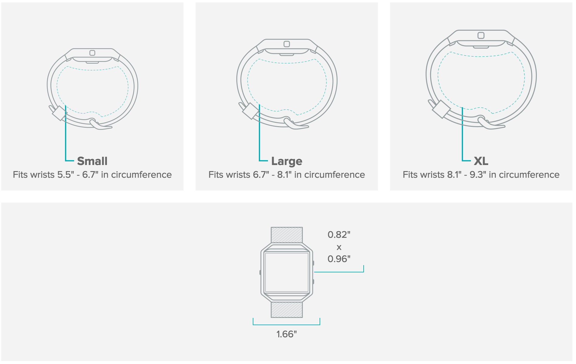 fitbit blaze sizes