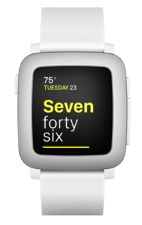 Pebble text watchface