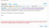 HTML message about the mention