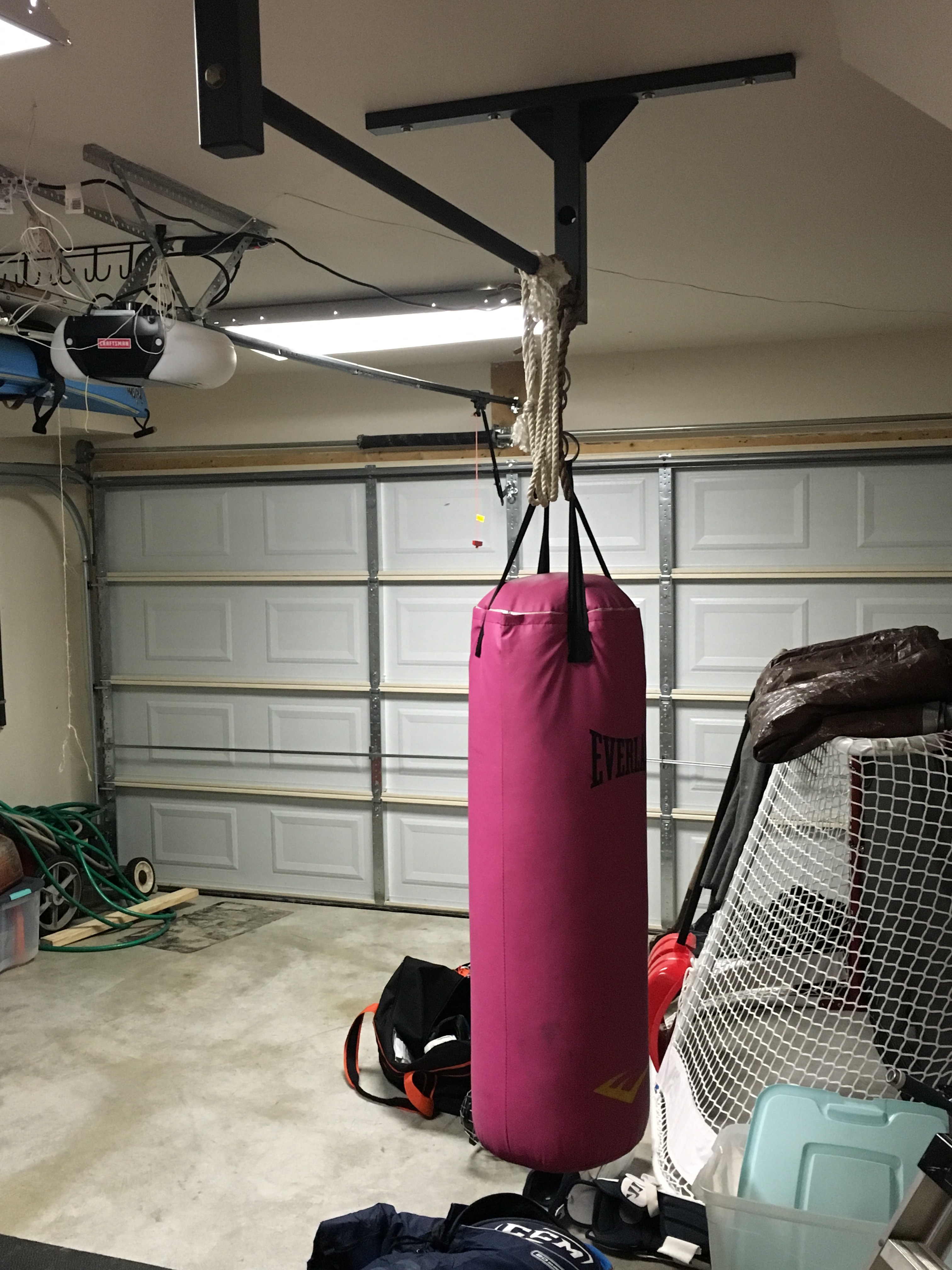 Hanging punching bag from pull up bar online