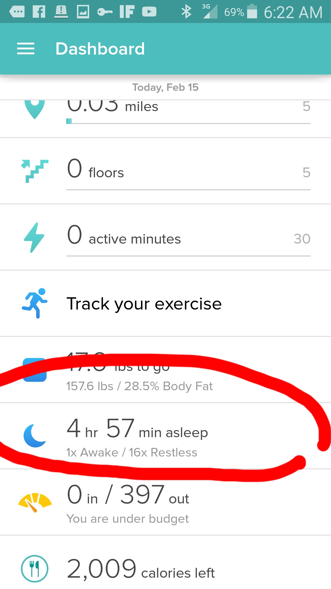 fitbit not logging sleep