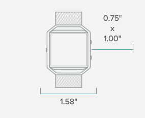 fitbit face size