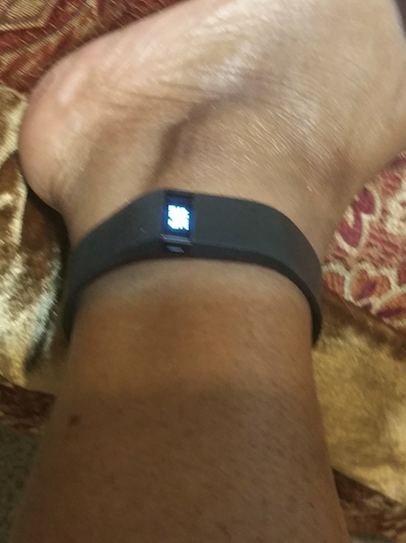fitbit on ankle for cycling
