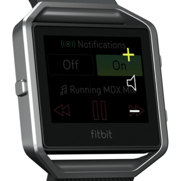 does the fitbit blaze play music