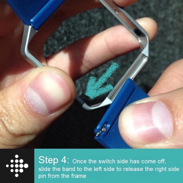 how to remove a fitbit strap