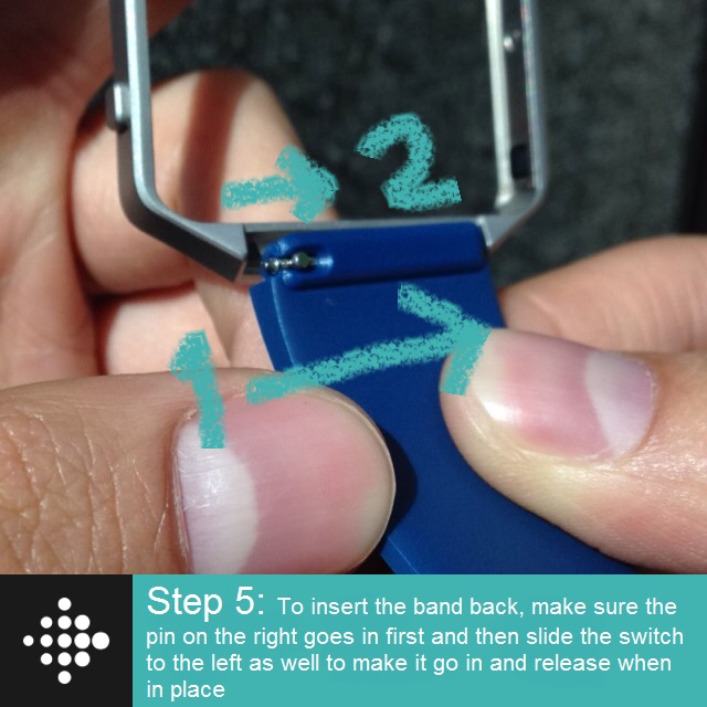 how to remove band from fitbit