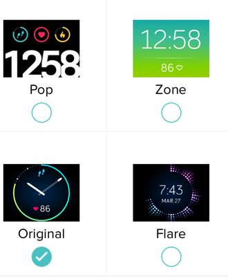 Change fitbit discount blaze clock face