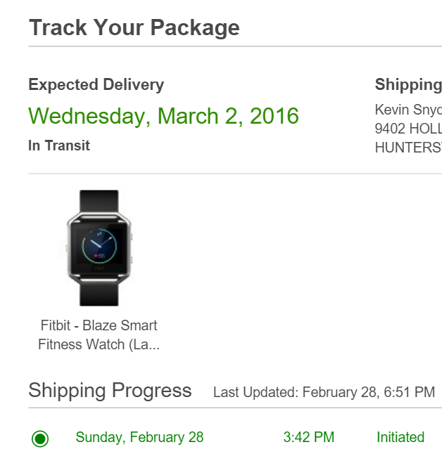 My Blaze has shipped Page 4 Fitbit Community