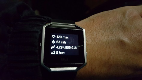 fitbit blaze not tracking steps