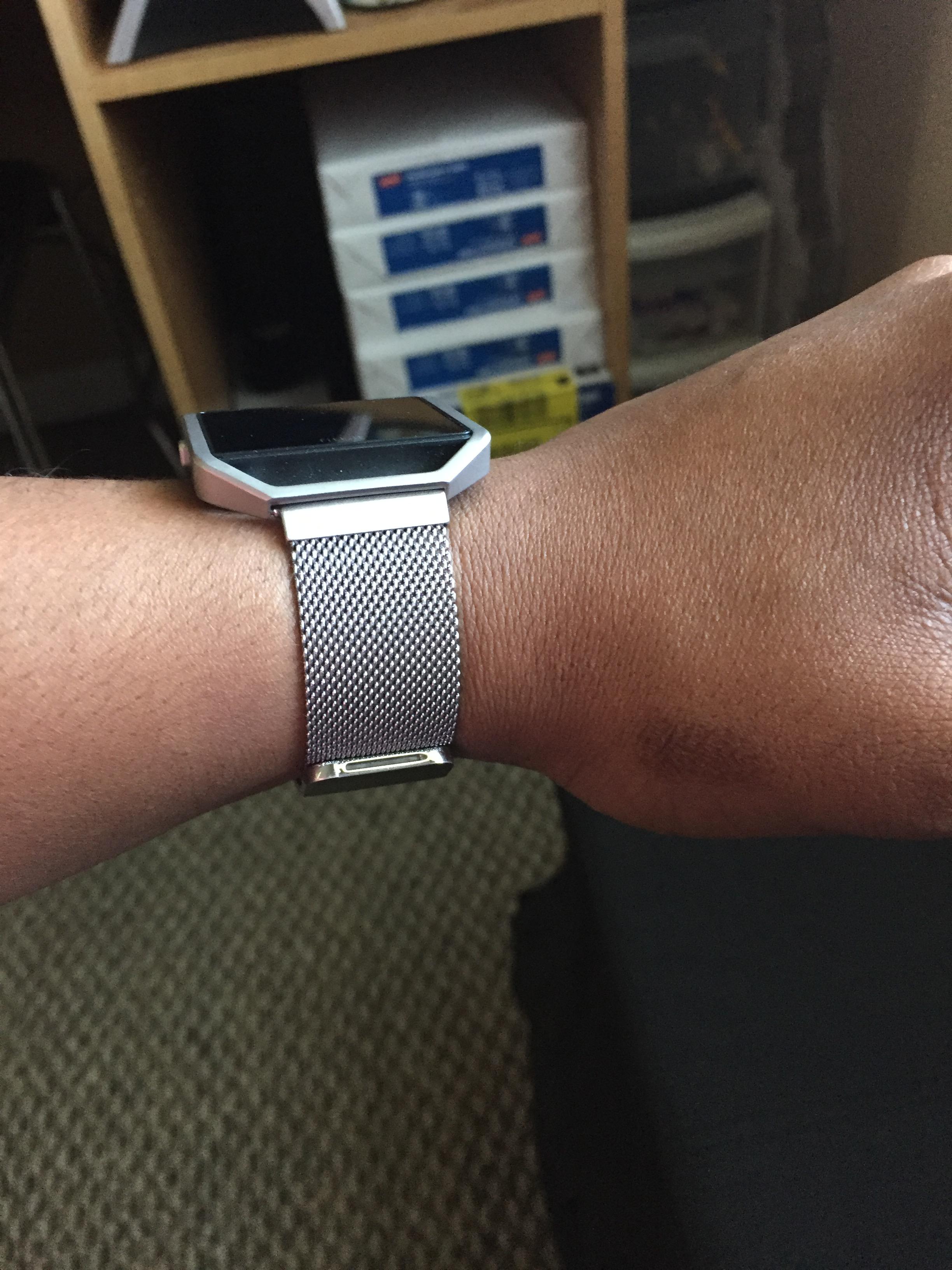 fitbit blaze milanese band