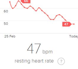 low resting heart rate fitbit