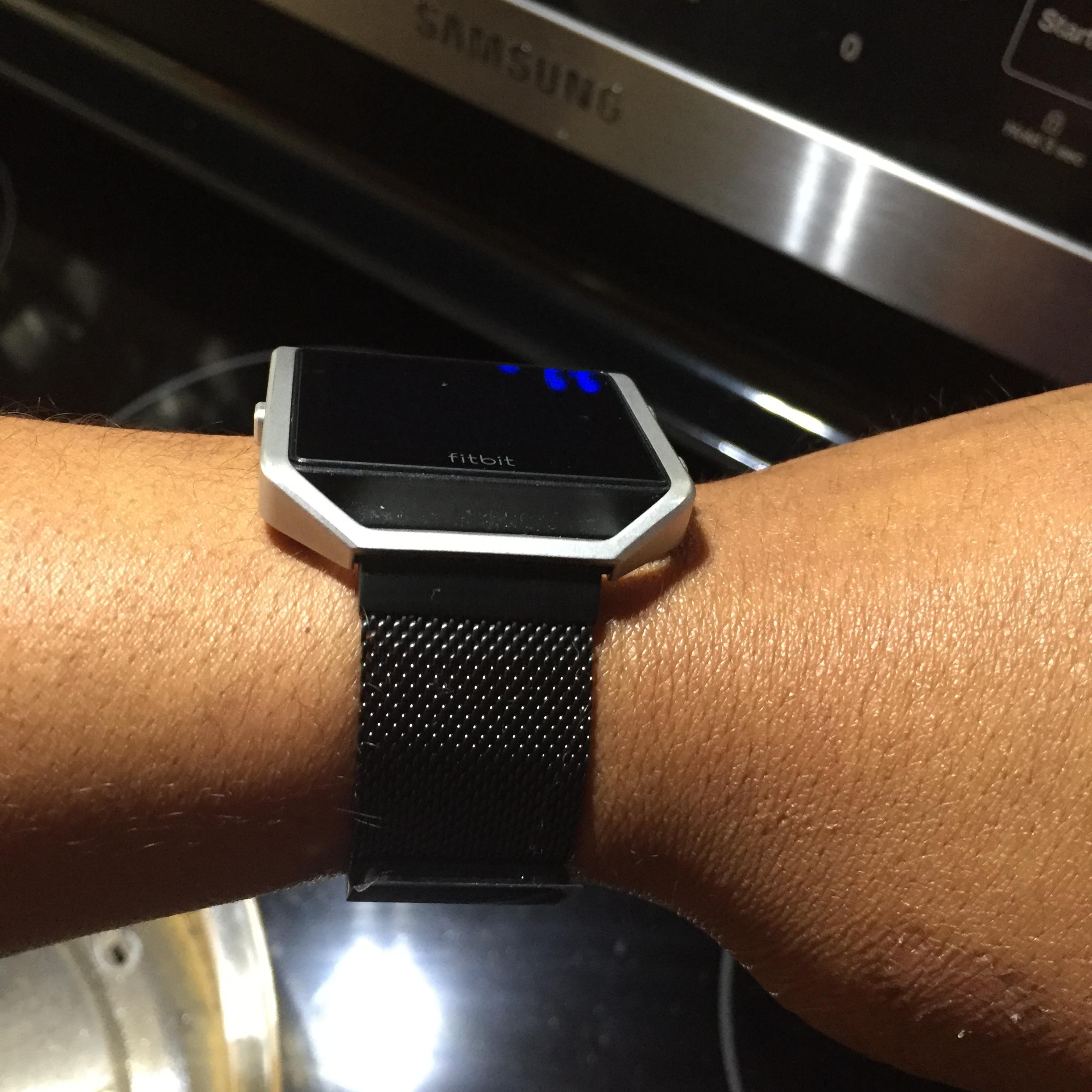 fitbit blaze milanese band