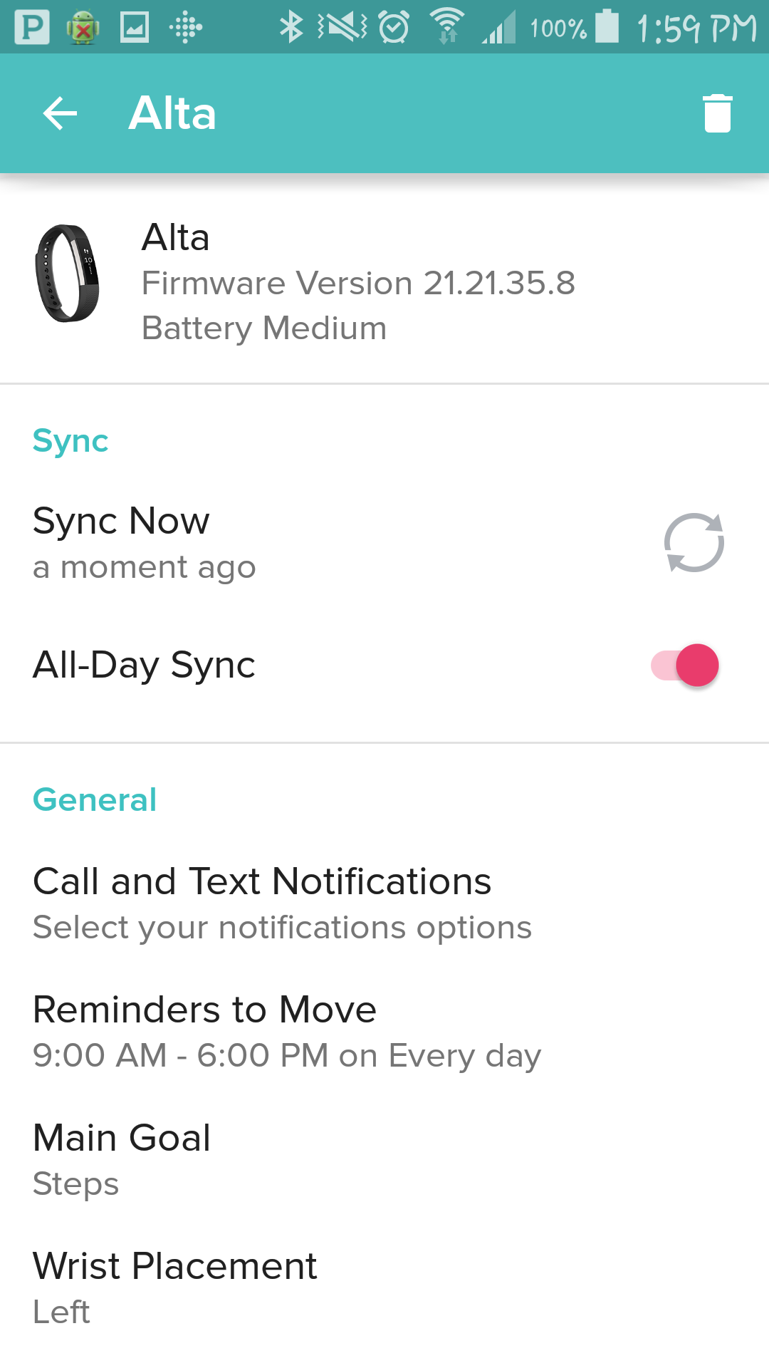 sync fitbit alta hr