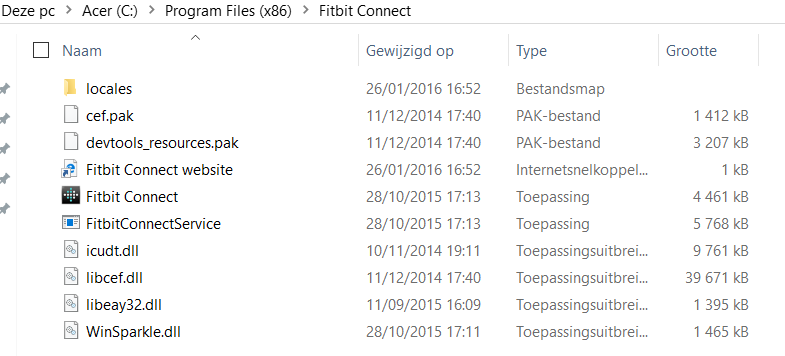 Fitbit Connect Folder