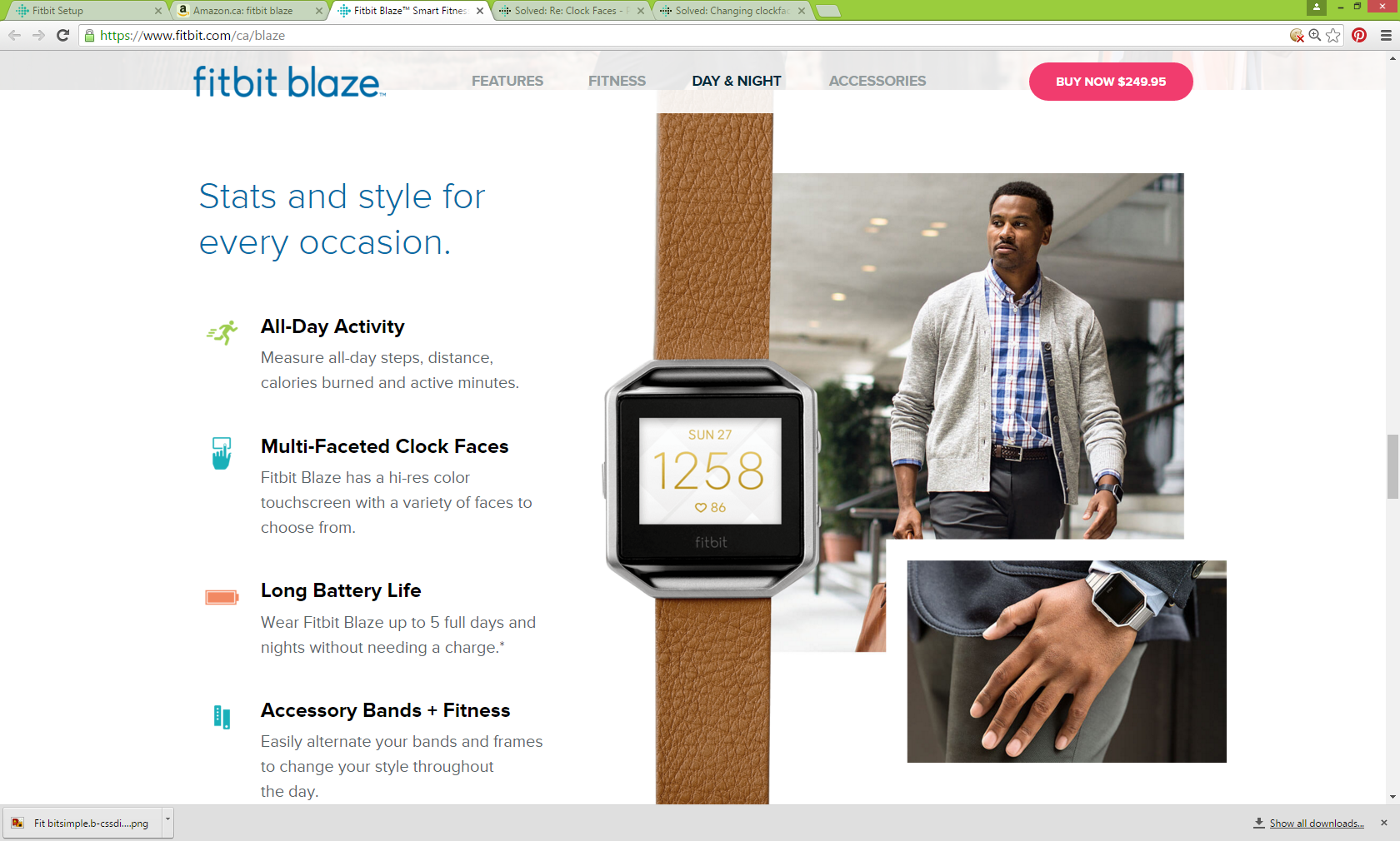 Fitbit blaze online faces