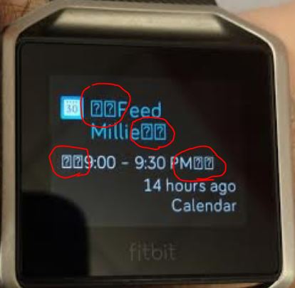 fitbit blaze receive text messages