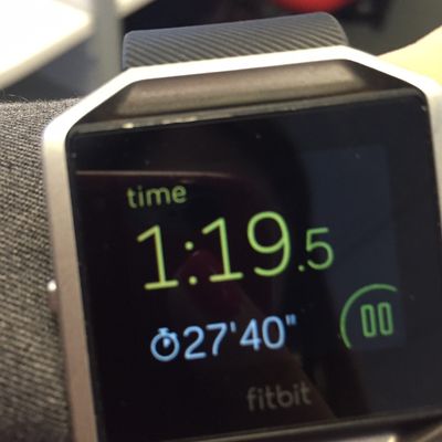 Current pace on Blaze Fitbit Community