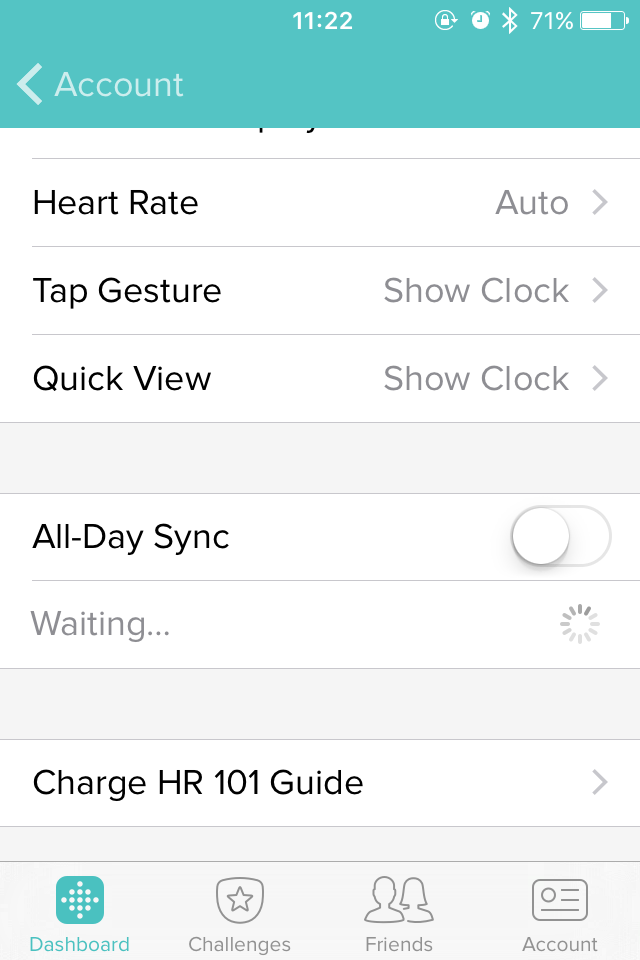 fitbit charge sync to iphone