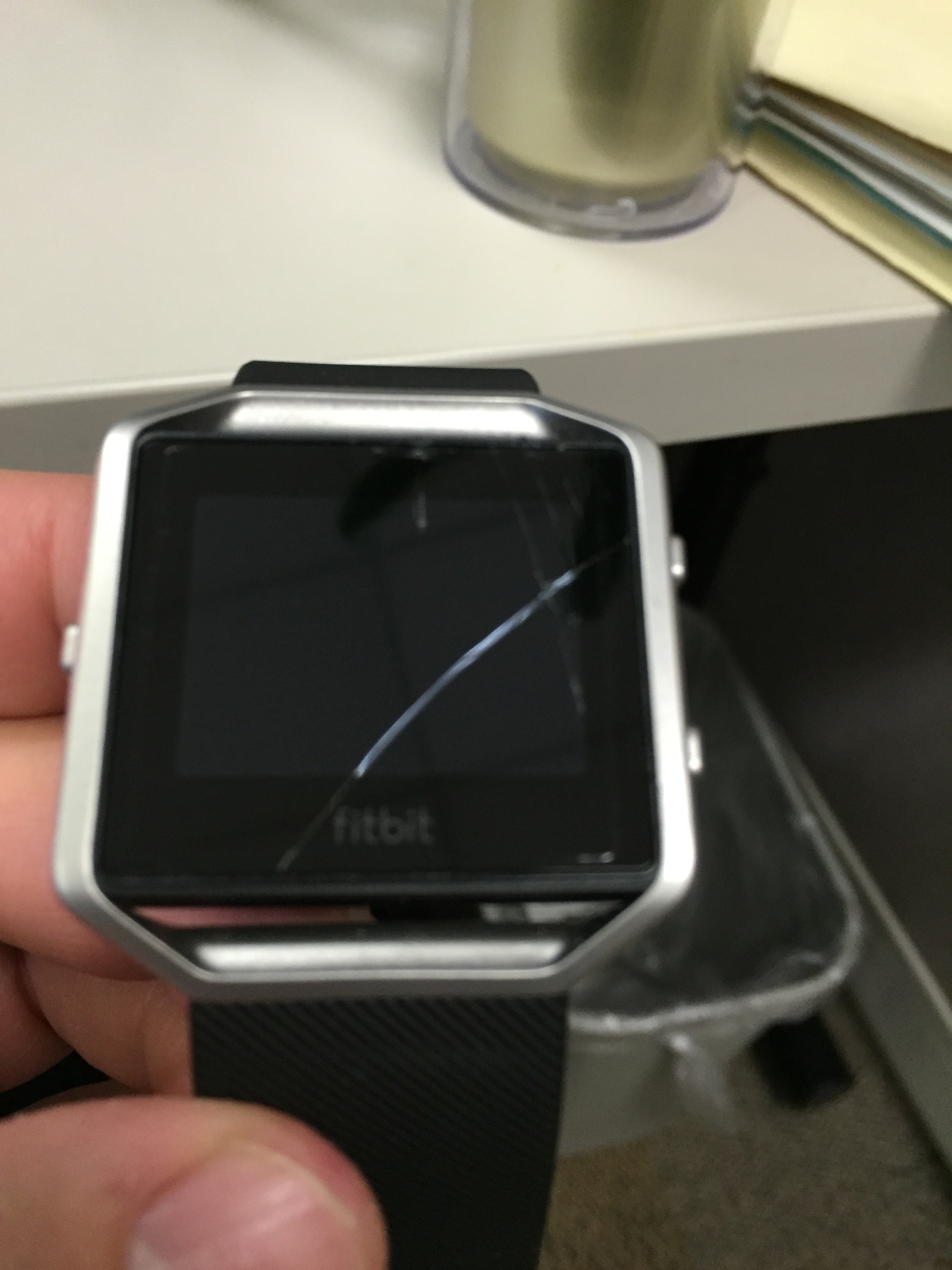 Solved: Blaze damaged screen - Fitbit 