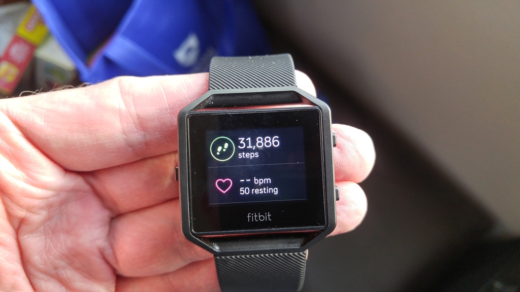 fitbit blaze went black