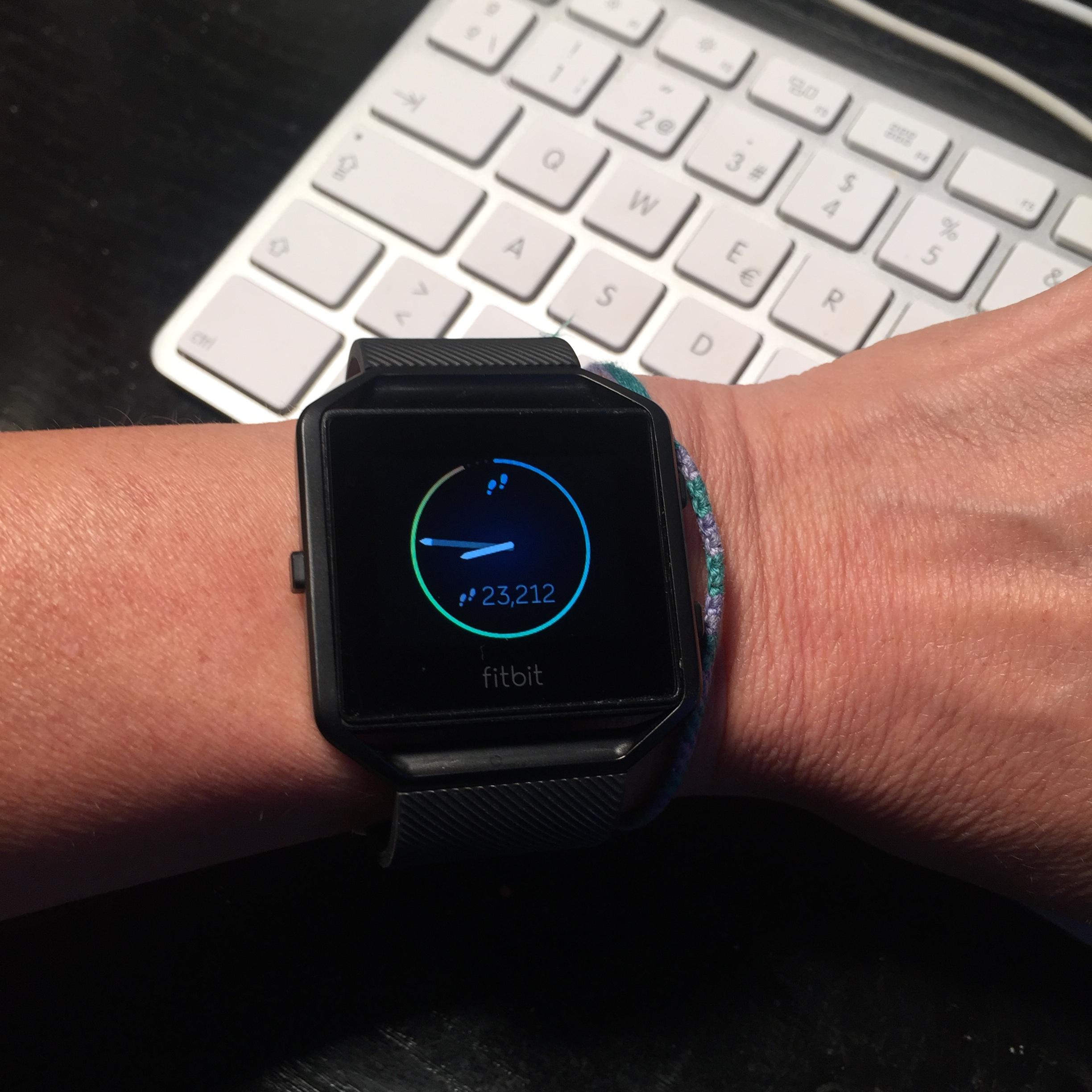 fitbit blaze went black