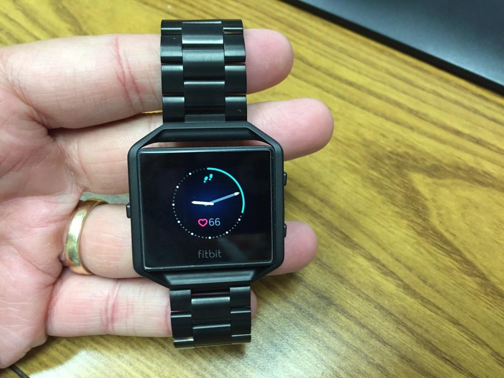 fitbit blaze black stainless steel