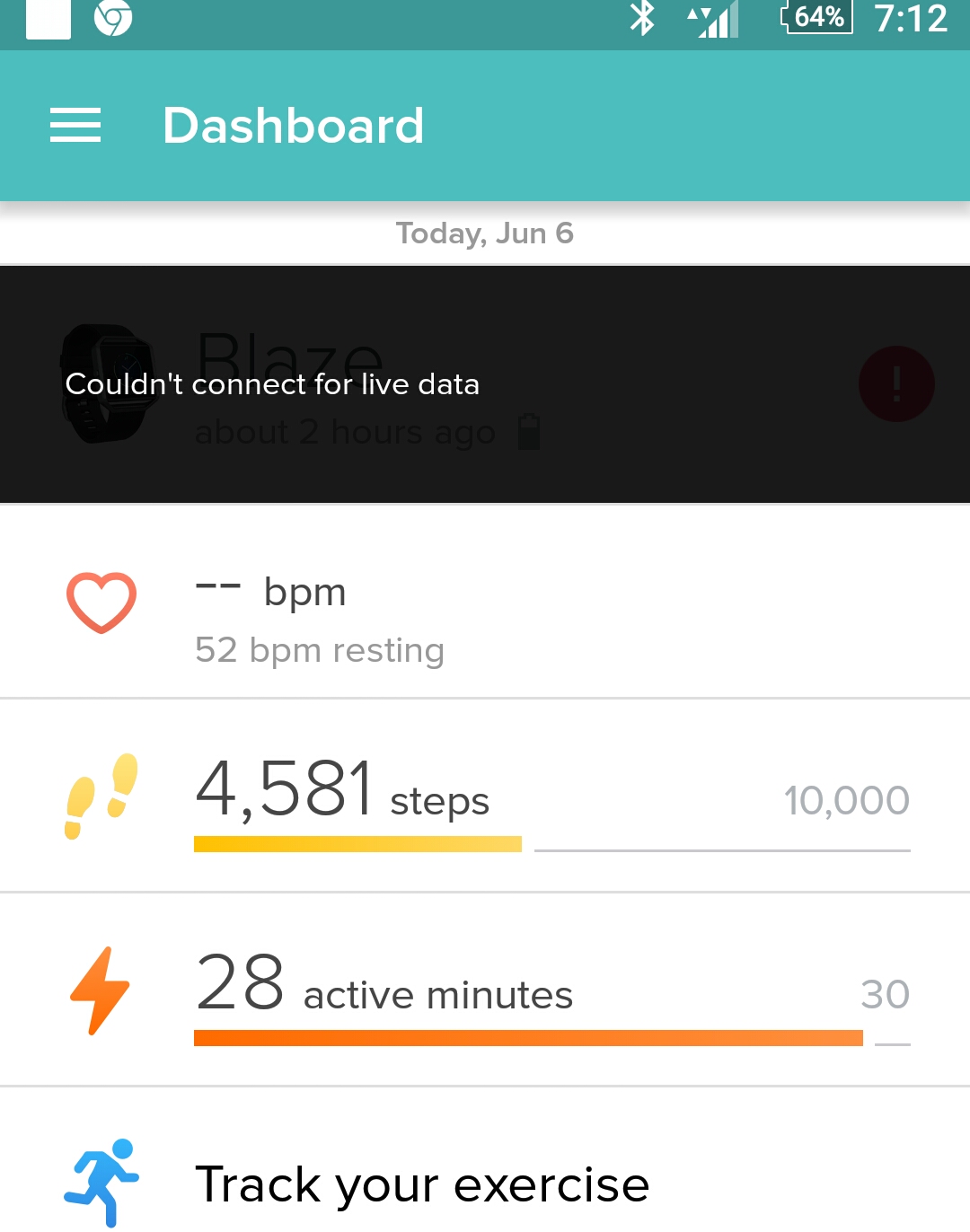 fitbit blaze not connecting