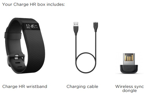 Fitbit charge hr wireless best sale sync dongle