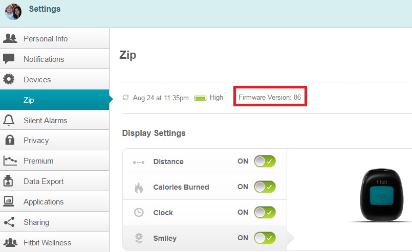 fitbit zip app for android