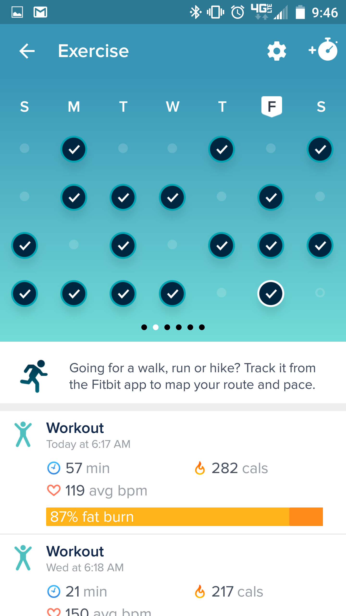 fitbit active minutes not showing