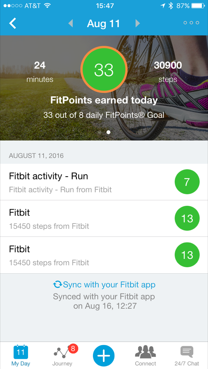 link fitbit to weight watchers