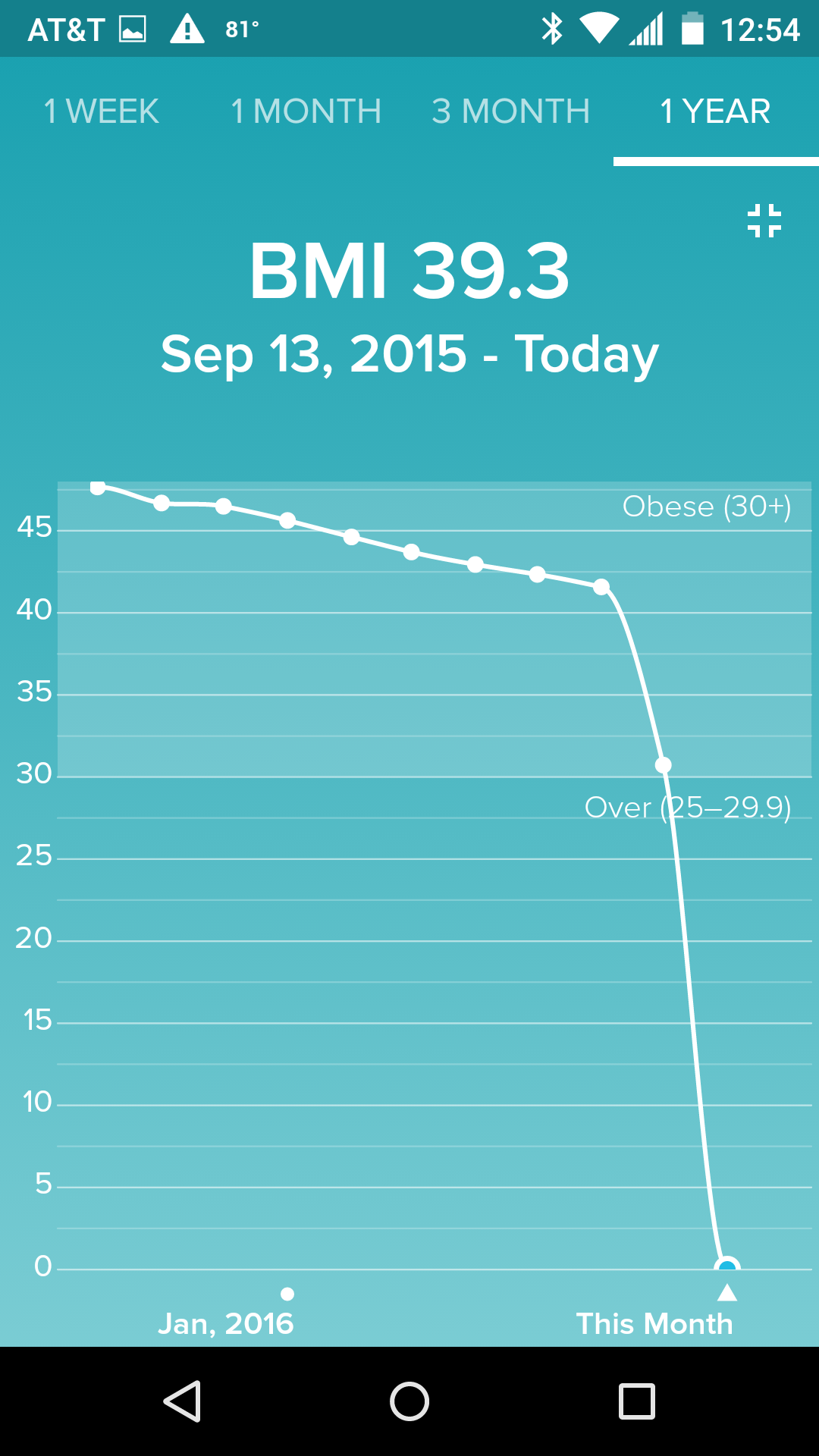 BMI 1 year