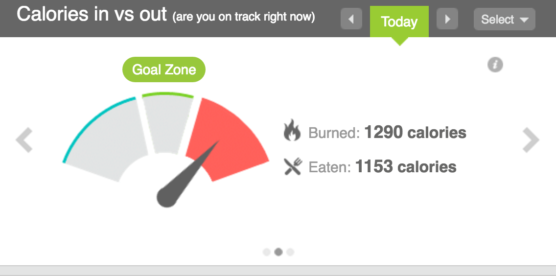fitbit calories in calories out