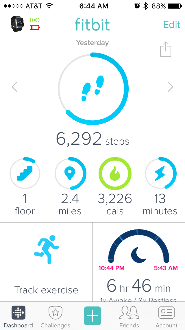 does fitbit count calories burned