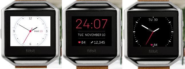 how to change watch face on fitbit blaze