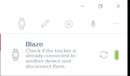 fitbit blaze not syncing with app