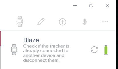 my blaze will not sync