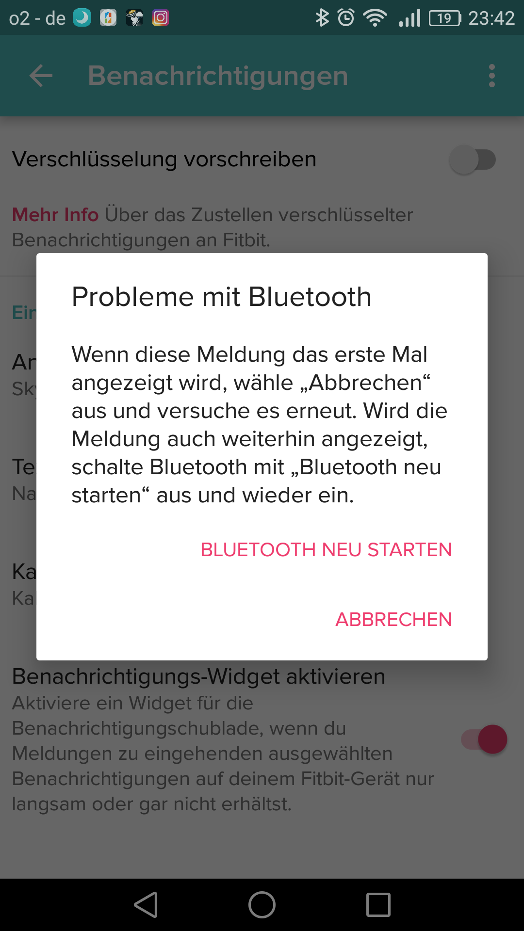 "Probleme mit Bluetooth"