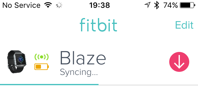 fitbit blaze firmware version
